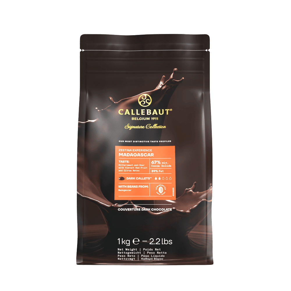 Zartbitter Schokoladen Callets Zestina Madagaskar 67 % 1kg